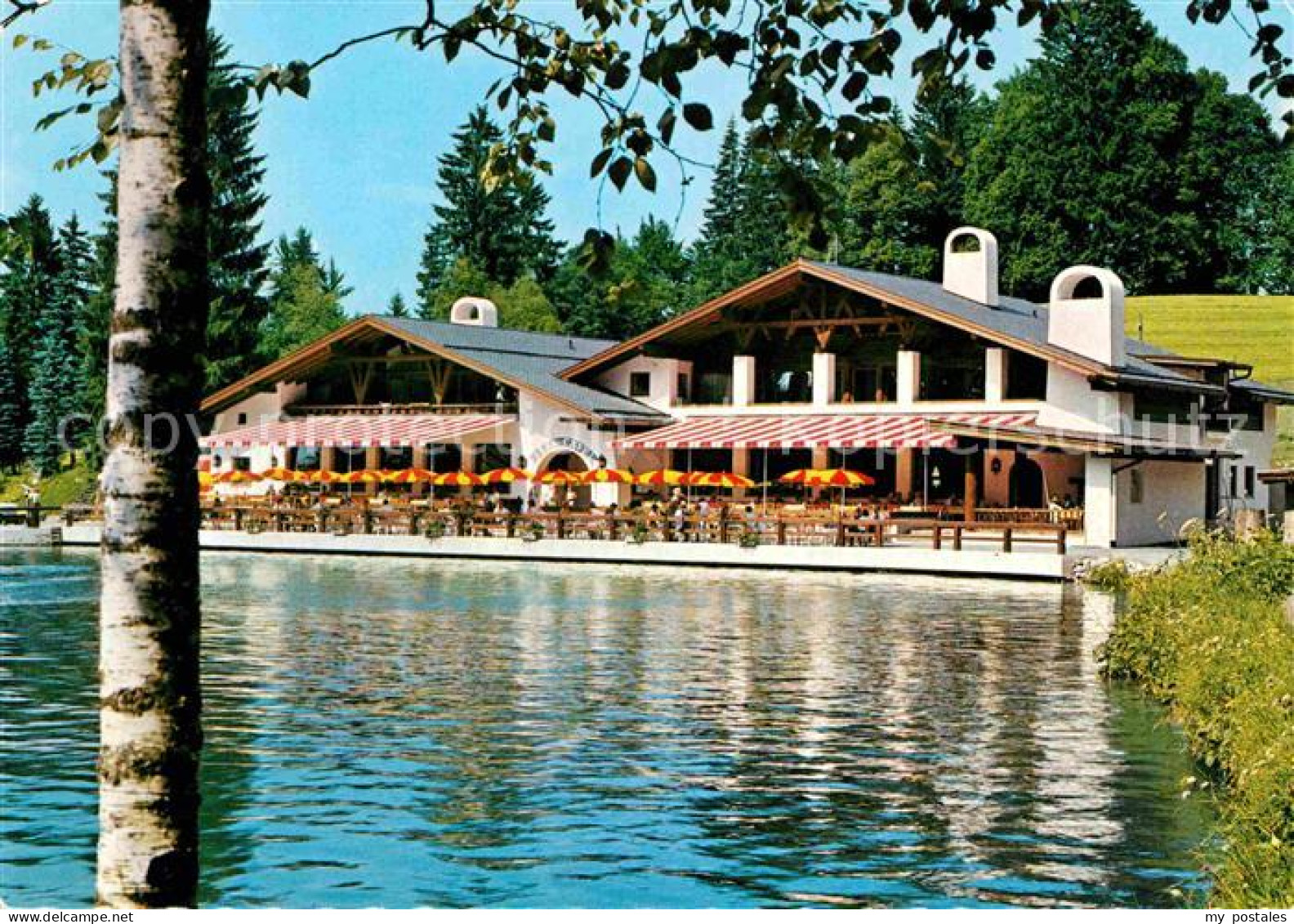 72626593 Garmisch-Partenkirchen Cafe Restaurant Riessersee Huber Karte Nr 10160  - Garmisch-Partenkirchen