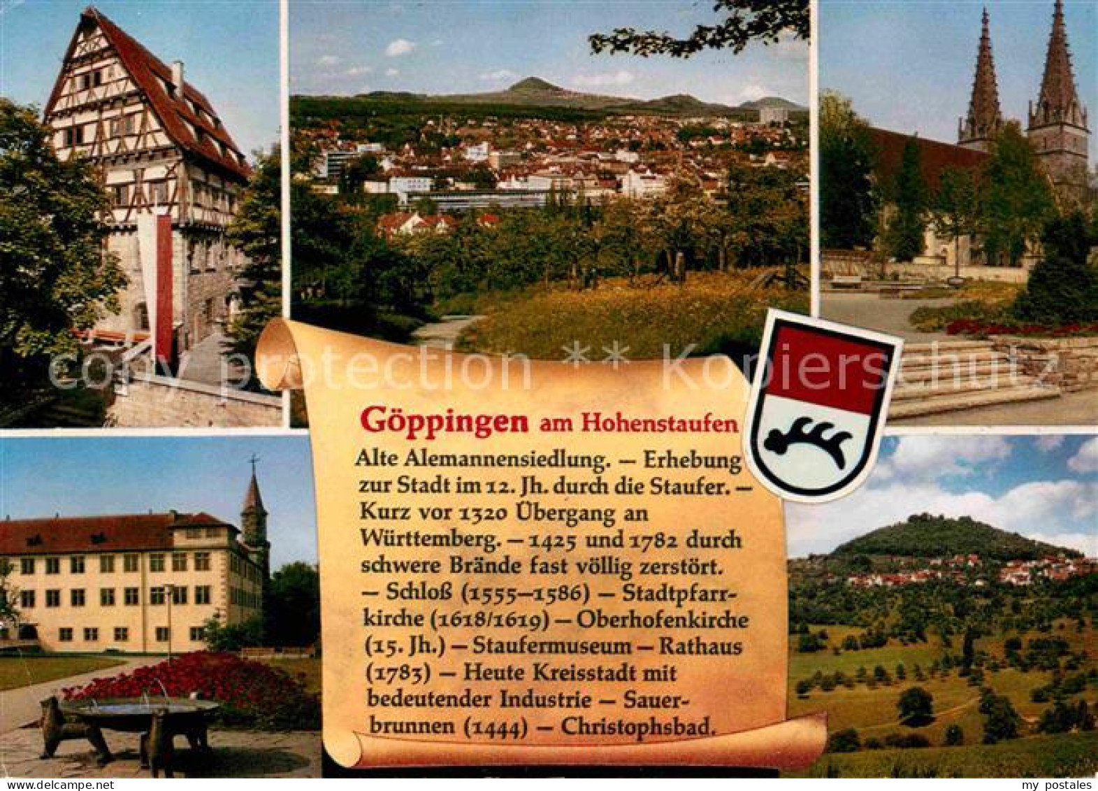 72626591 Goeppingen Teilansichten Hohenstaufenstadt Geschichte Goeppingen - Göppingen