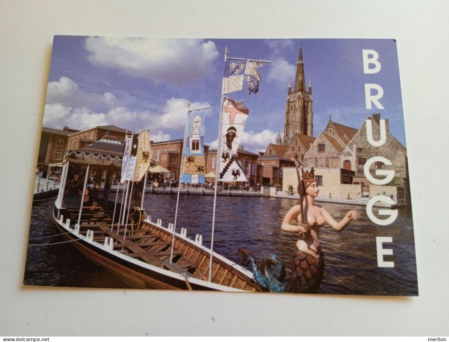 D202884   CPM  AK - Bruges  Brugge -Boat - Siréne - Mermaid - Brugge