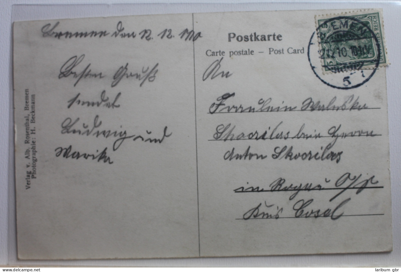 AK Bremen Das Neue Rathscafe 1910 Gebraucht #PE273 - Sonstige & Ohne Zuordnung