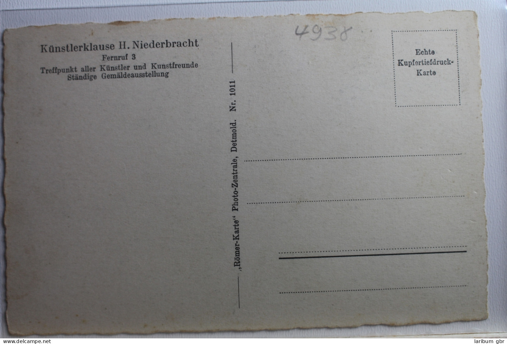 AK Schwalenberg Künstlerklause H. Niederbracht - Unterschiede Ungebraucht #PE506 - Other & Unclassified