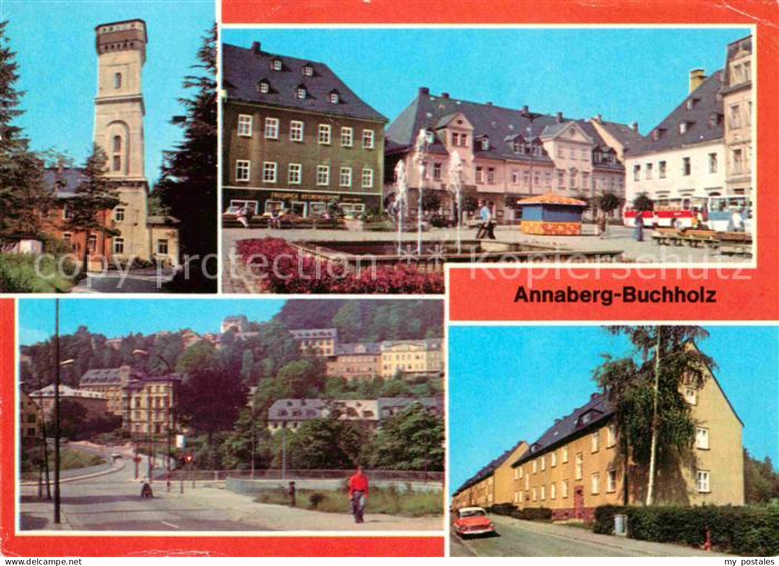 72626507 Annaberg-Buchholz Erzgebirge Poehlberg Markt Friedrich Engels Strasse A - Annaberg-Buchholz