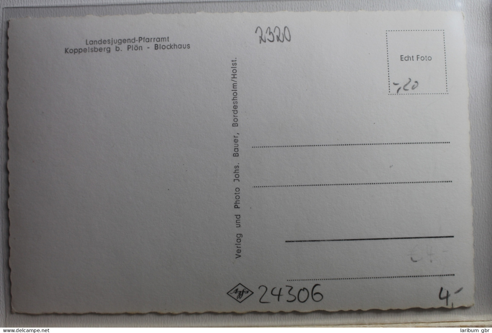 AK Koppelsberg Landesjugend-Pfarramt - Blockhaus Ungebraucht #PE470 - Other & Unclassified