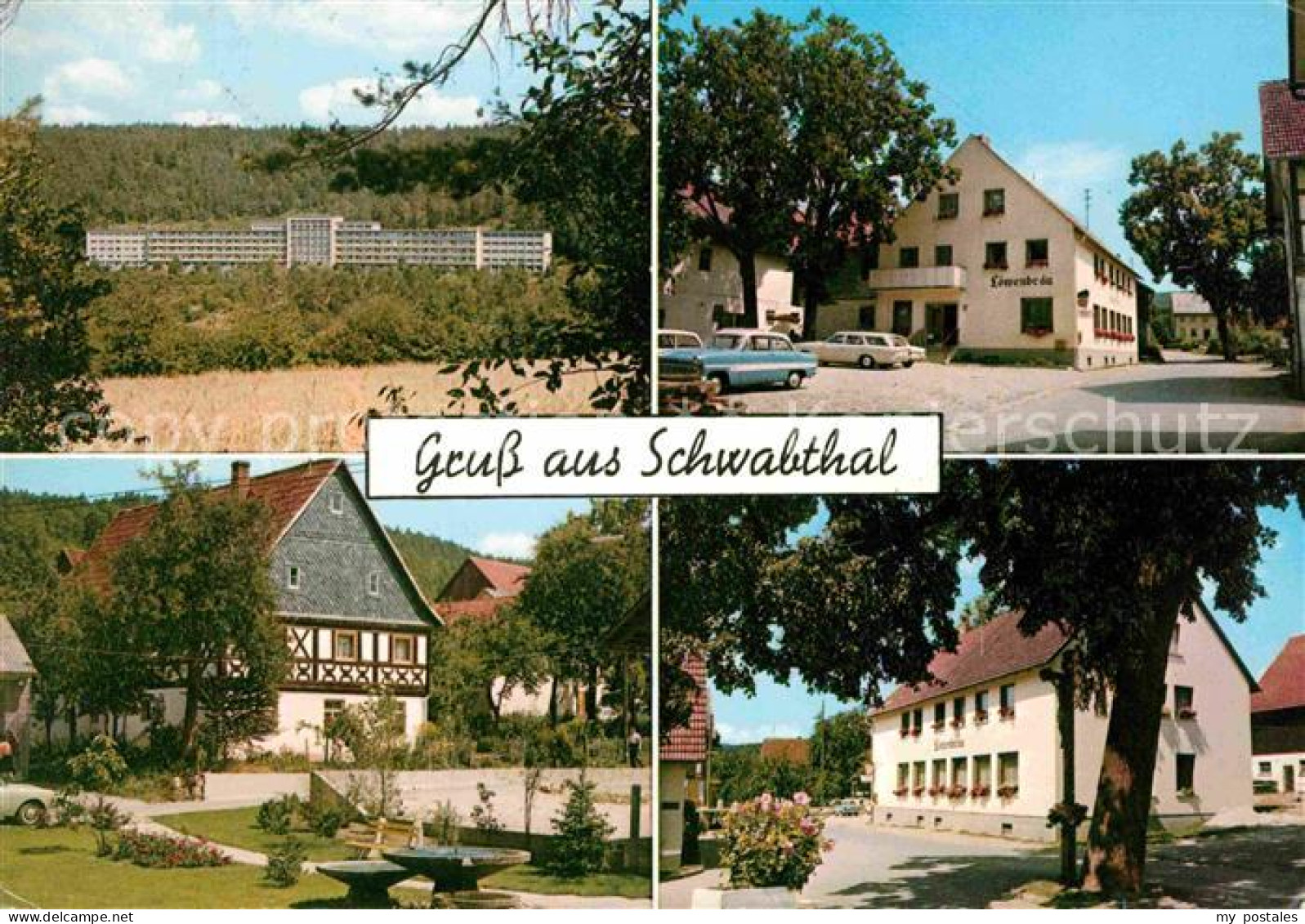 72626443 Schwabthal Sanatorium Lautergrund Gasthof Loewenbraeu Springbrunnen Blu - Staffelstein