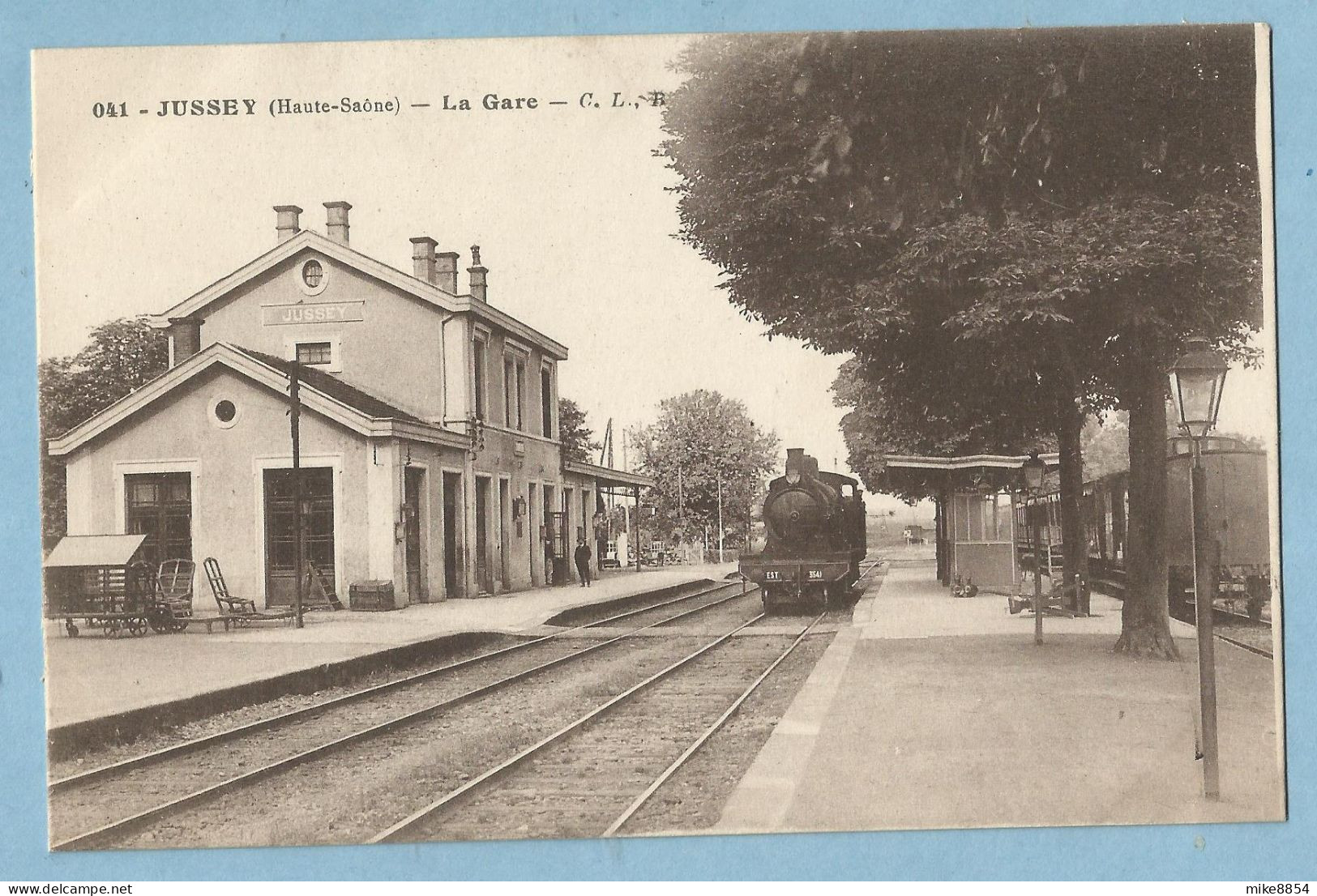 DA054  CPA  JUSSEY  (Haute-Saône)  La Gare  -  Locomotive   ++++++++++++++++++ - Other & Unclassified