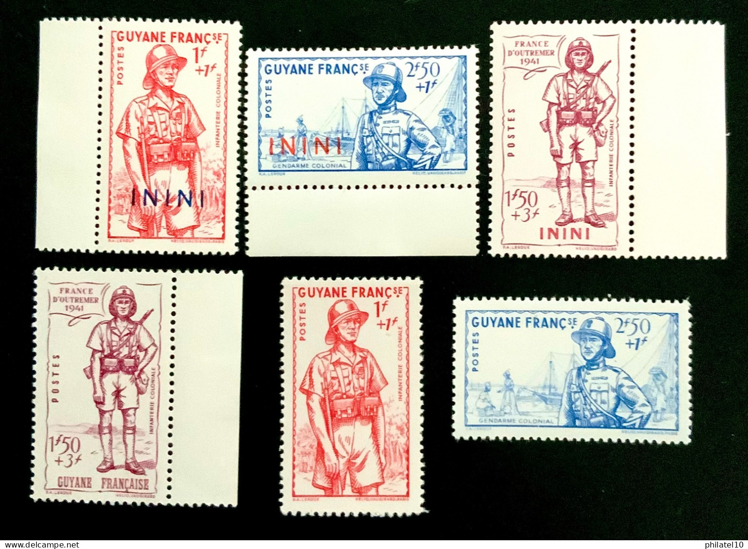 1941 GUYANE FRANCAISE ET ININI - DÉFENSE DE L’EMPIRE - NEUF** - Unused Stamps