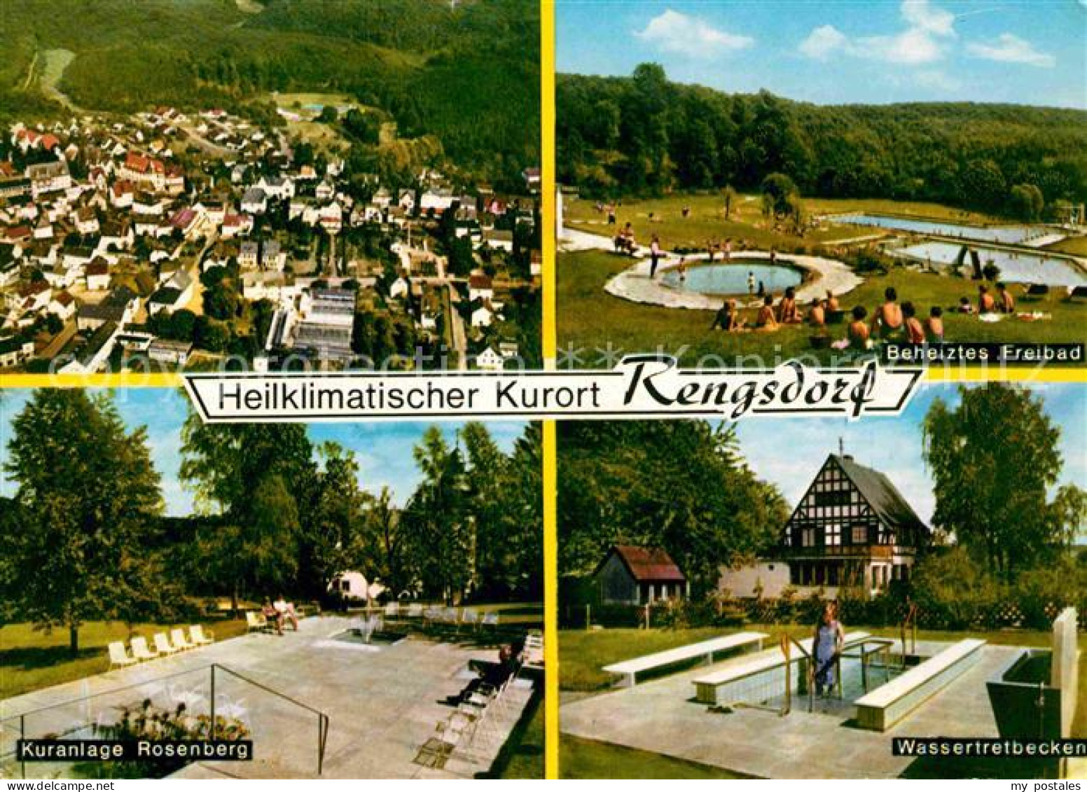 72626393 Rengsdorf Fliegeraufnahme Freibad Wassertretbecken Kuranlage Rosenberg  - Other & Unclassified