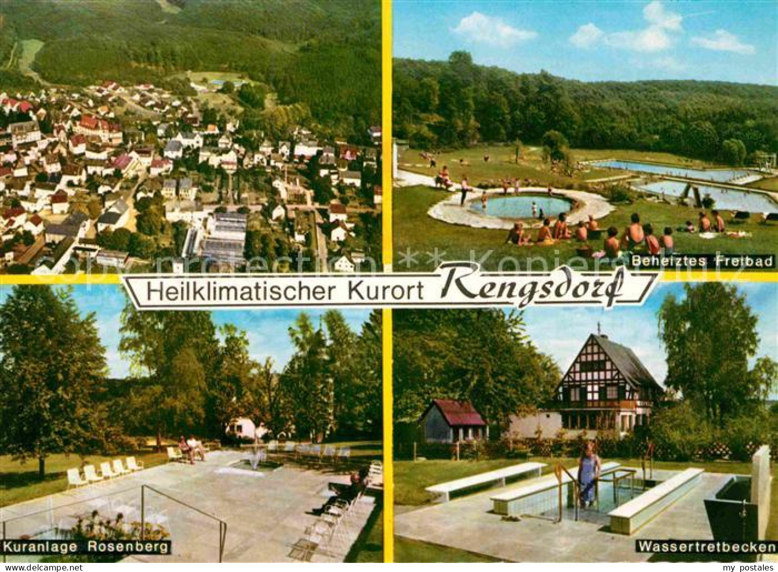 72626389 Rengsdorf Fliegeraufnahme Freibad Wassertretbecken Kuranlage Rosenberg  - Other & Unclassified