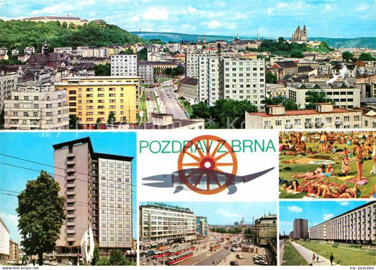 72625786 Brno Bruenn Celkovy Pohled Interhotel Continental Koupaliste Namesti St - Repubblica Ceca