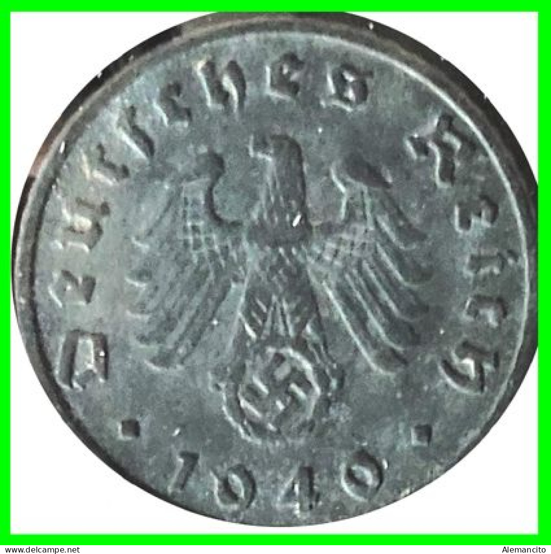 ALEMANIA - GERMANY SERIE DE 7 MONEDAS DE 5 REICHSPFNNIG TERCER REICHS ( AÑO 1940 CECAS - A - B -D - E - F - G - J ) - 5 Reichspfennig