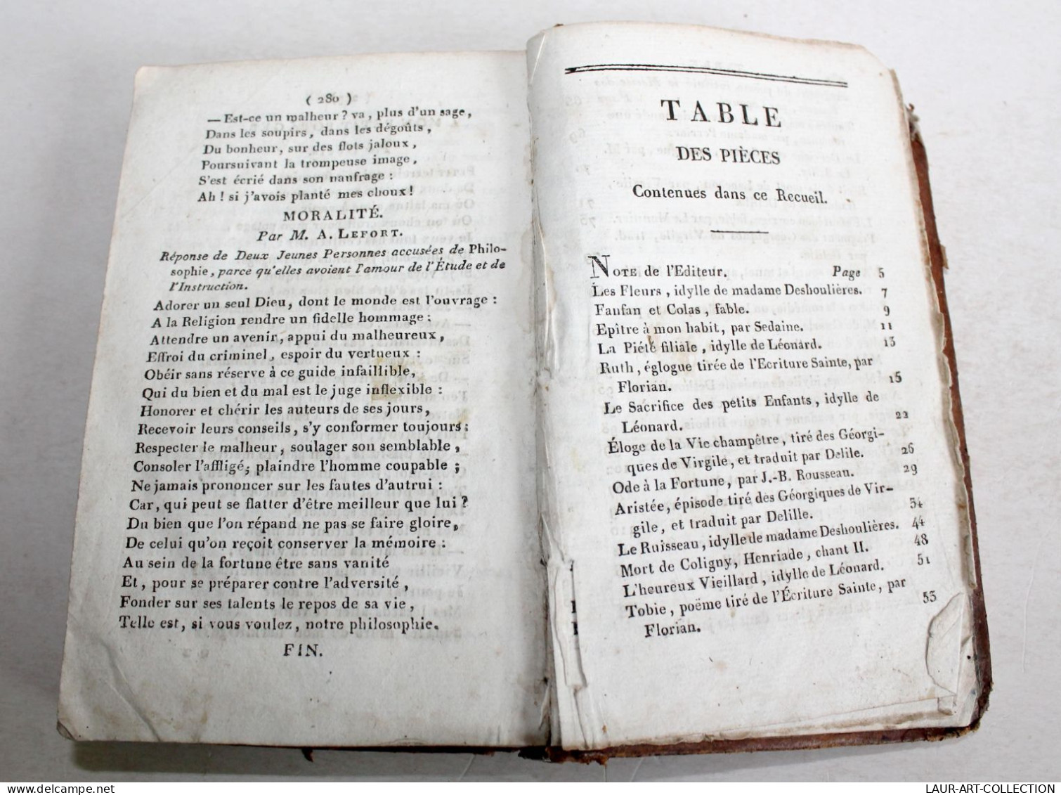 LA NOUVELLE ABEILLE DU PARNASSE OU CHOIX MORCEAUX DE NOS MEILLEURS POETES 1817 / LIVRE ANCIEN XIXe SIECLE (1303.17) - 1801-1900