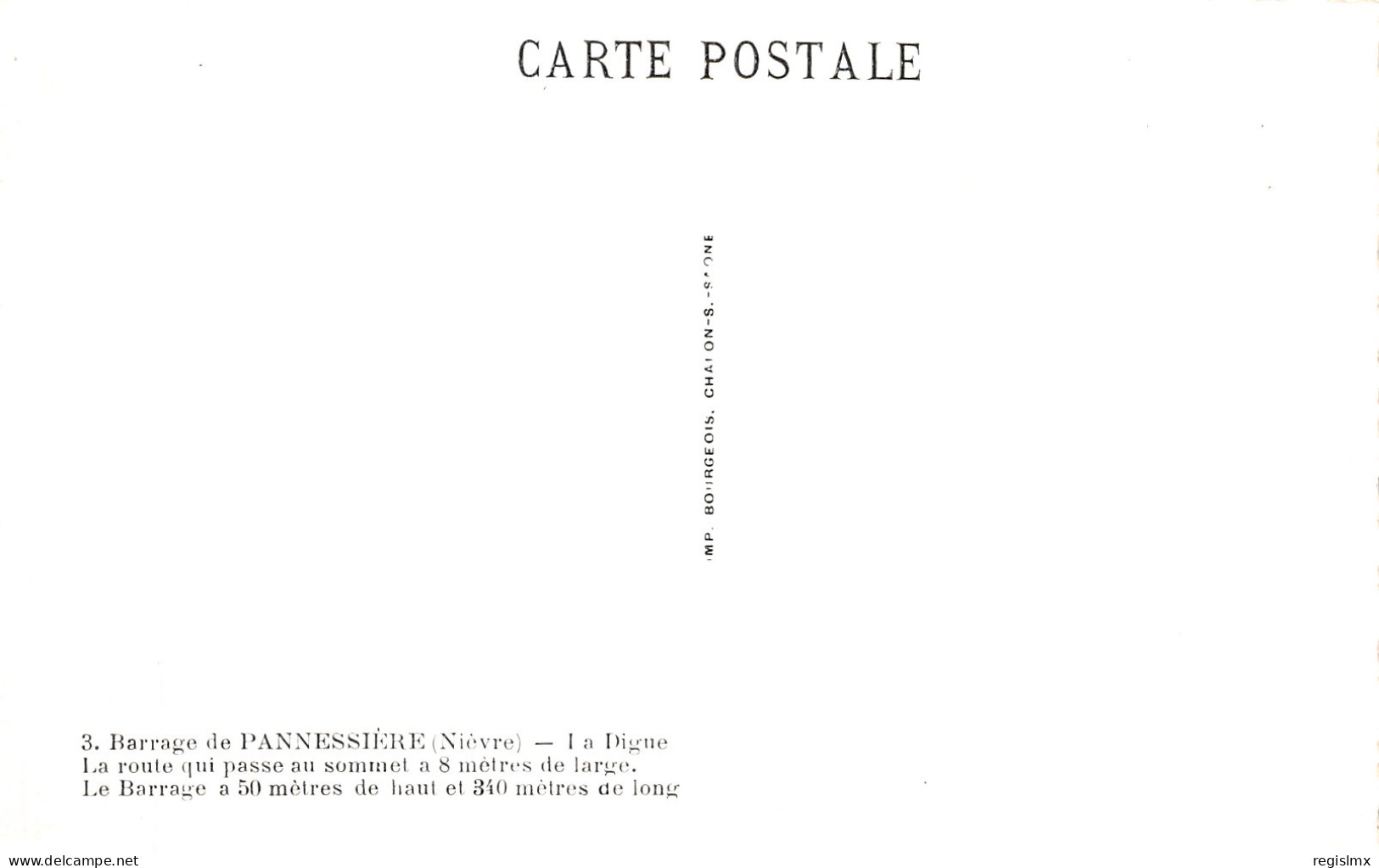 58-BARRAGE DE PANNESSIERE-N°2147-H/0247 - Autres & Non Classés