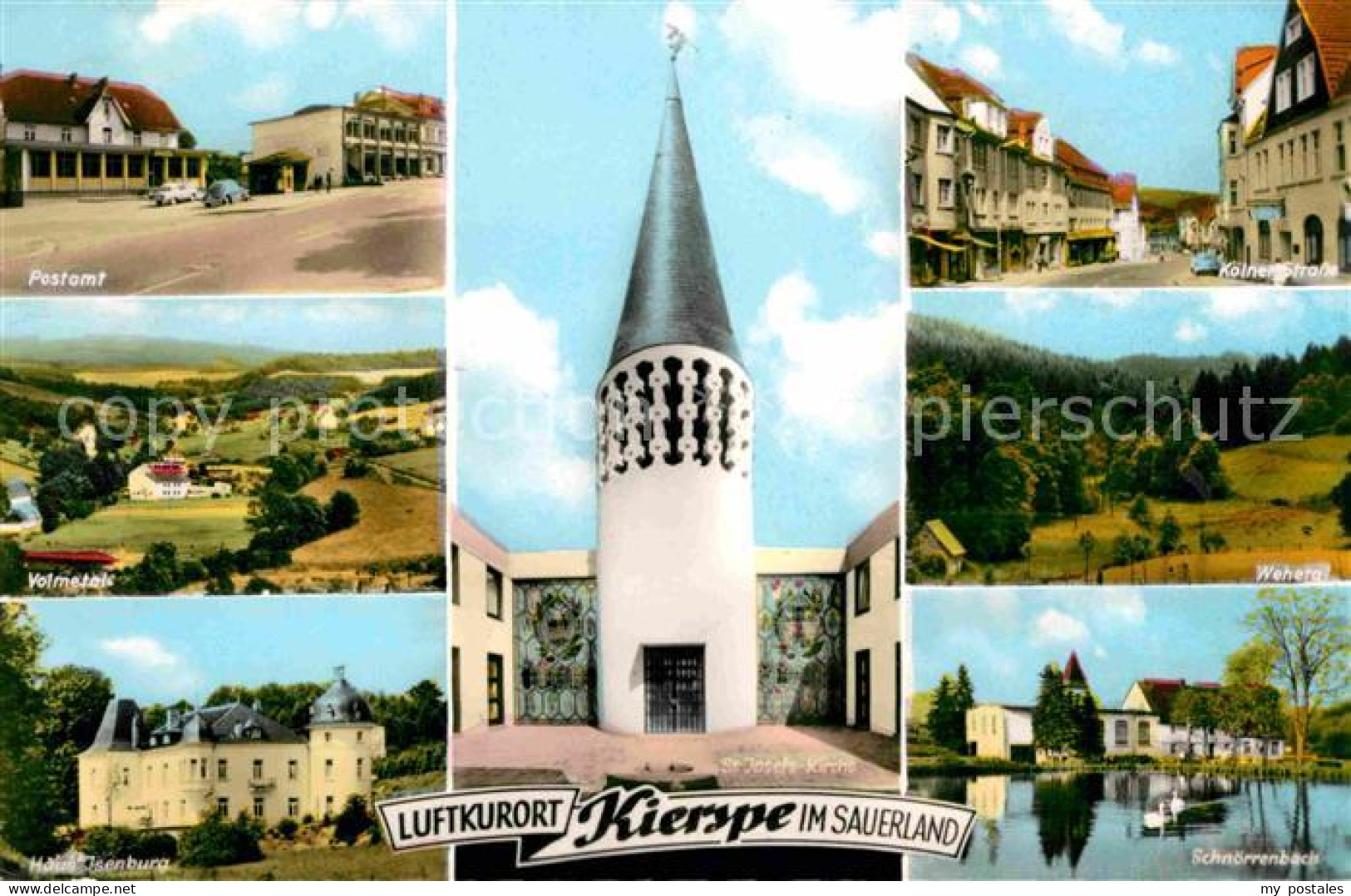 72625702 Kierspe Postamt Koelner Strasse Wehetal Schnoerrenbach Kirche Volmetal  - Other & Unclassified