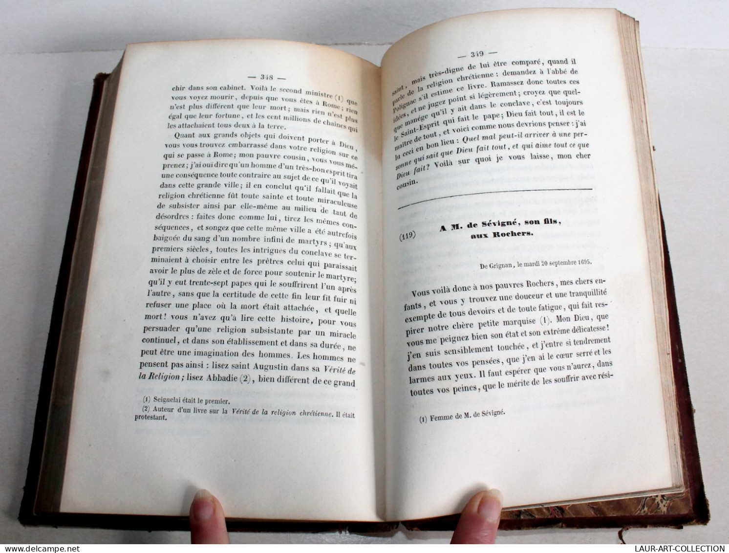 NOUVEAU CHOIX DES LETTRES Mme DE SEVIGNE SEMINAIRES PENSIONNAT Par ALLEMAND 1842 / LIVRE ANCIEN XIXe SIECLE (1303.19) - 1801-1900