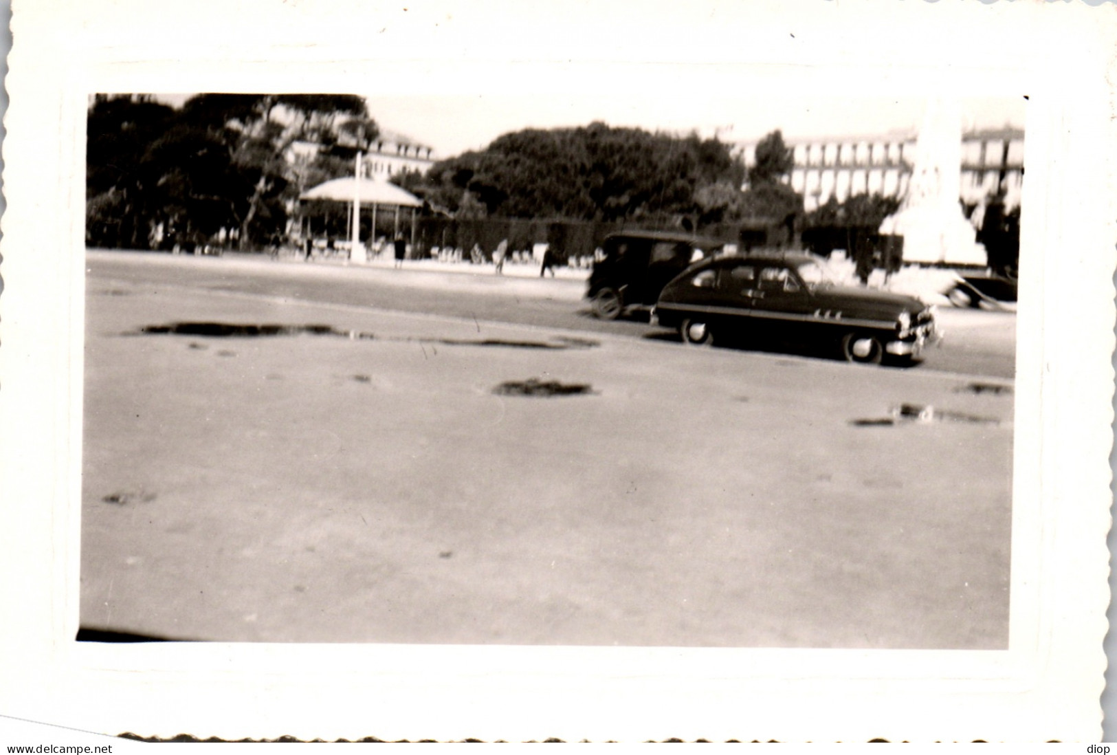 Photographie Photo Vintage Snapshot Amateur Automobile Voiture Auto - Automobiles