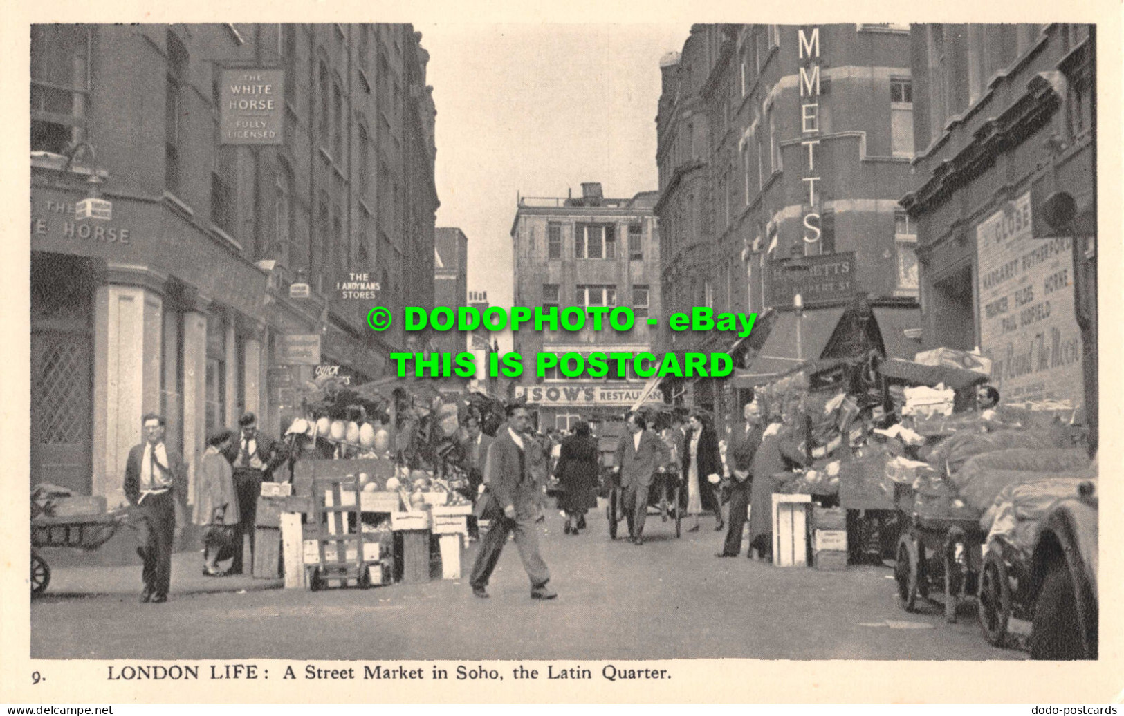 R555289 9. London Life. A Street Market In Soho. Latin Quarter. Charles Skiltons - Other & Unclassified