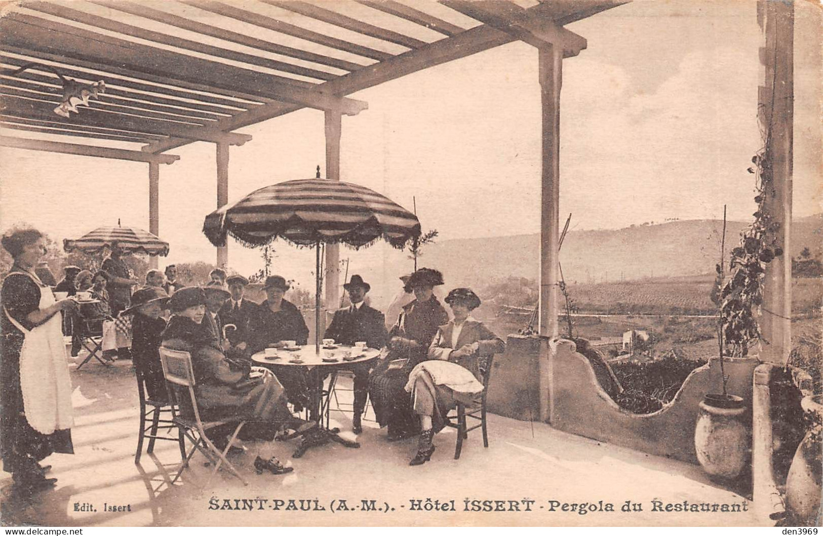 SAINT-PAUL-de-Vence (Alpes-Maritimes) - Hôtel Issert - Pergola Du Restaurant - Saint-Paul