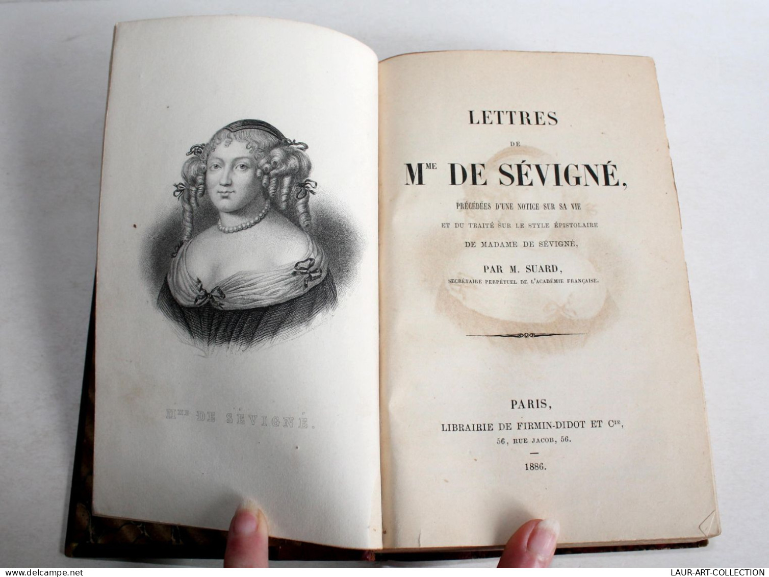 LETTRES DE Mme DE SEVIGNE + NOTICE SUR SA VIE, TRAITE EPISTOLAIRE Par SUARD 1886 / LIVRE ANCIEN XIXe SIECLE (1303.20) - 1801-1900