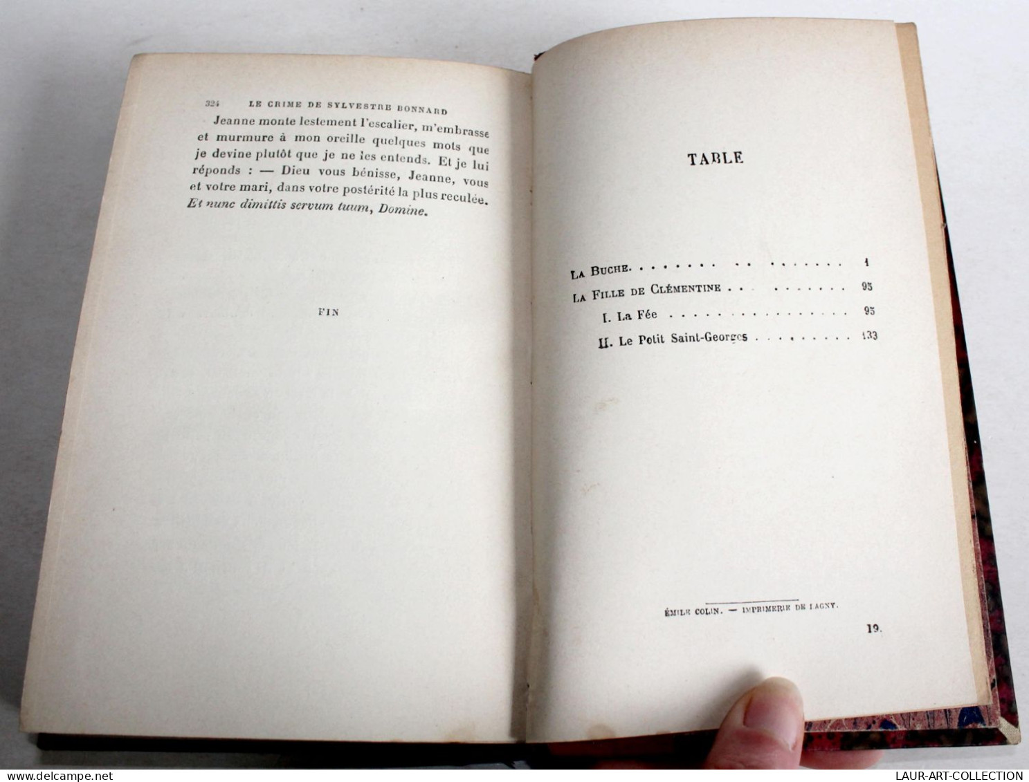 LE CRIME DE SYLVESTRE BONNARD Par ANATOLE FRANCE 1892 CALMANN LEVY EDITEURS / LIVRE ANCIEN XIXe SIECLE (1303.21) - 1801-1900