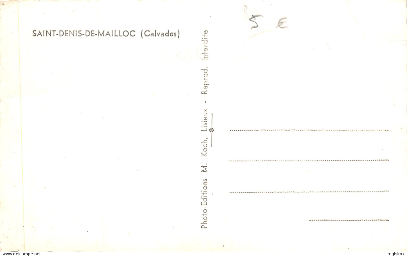 14-SAINT DENIS DE MAILLOC-N°2151-E/0099 - Autres & Non Classés