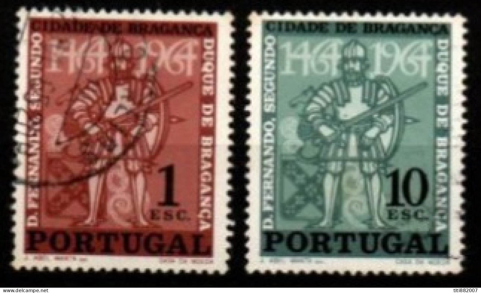 PORTUGAL  -   1965.  Y&T N° 958 / 959 Oblitérés  . Bragance - Used Stamps