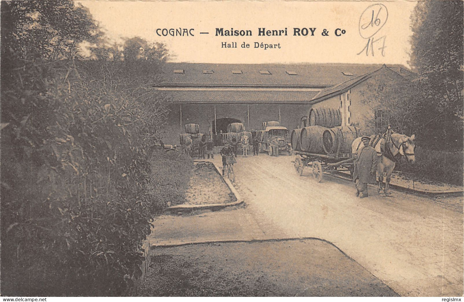 16-COGNAC-MAISON HENRI ROY-N°2151-G/0387 - Autres & Non Classés