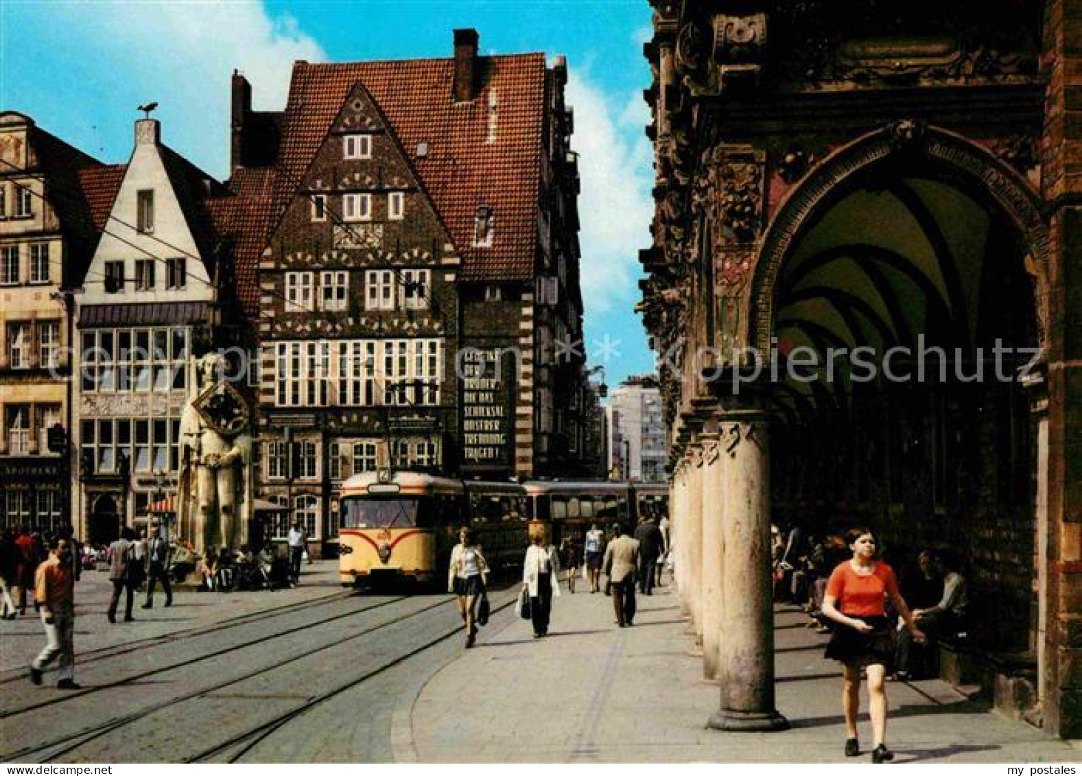 72624654 Bremen Markt Mit Rathausarkaden Und Roland Arbergen - Bremen