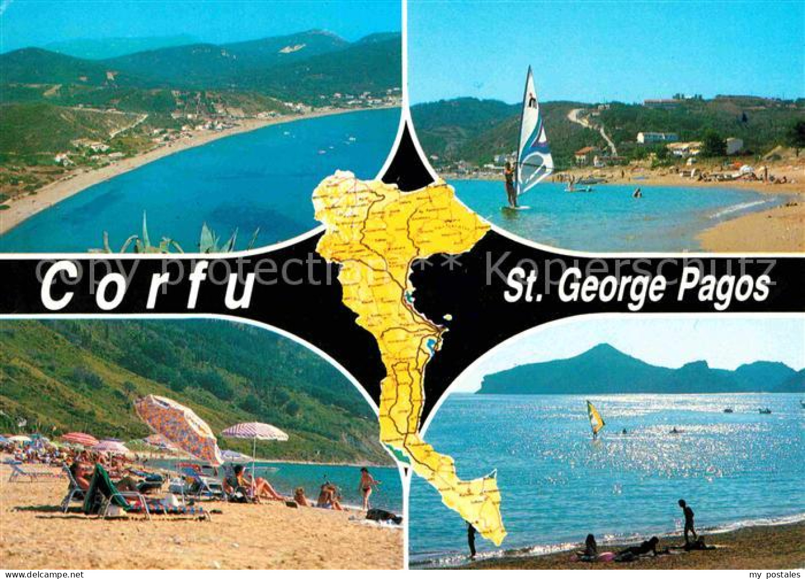 72624555 Corfu Korfu Panorama Of St George Pagos Griechenland - Grecia