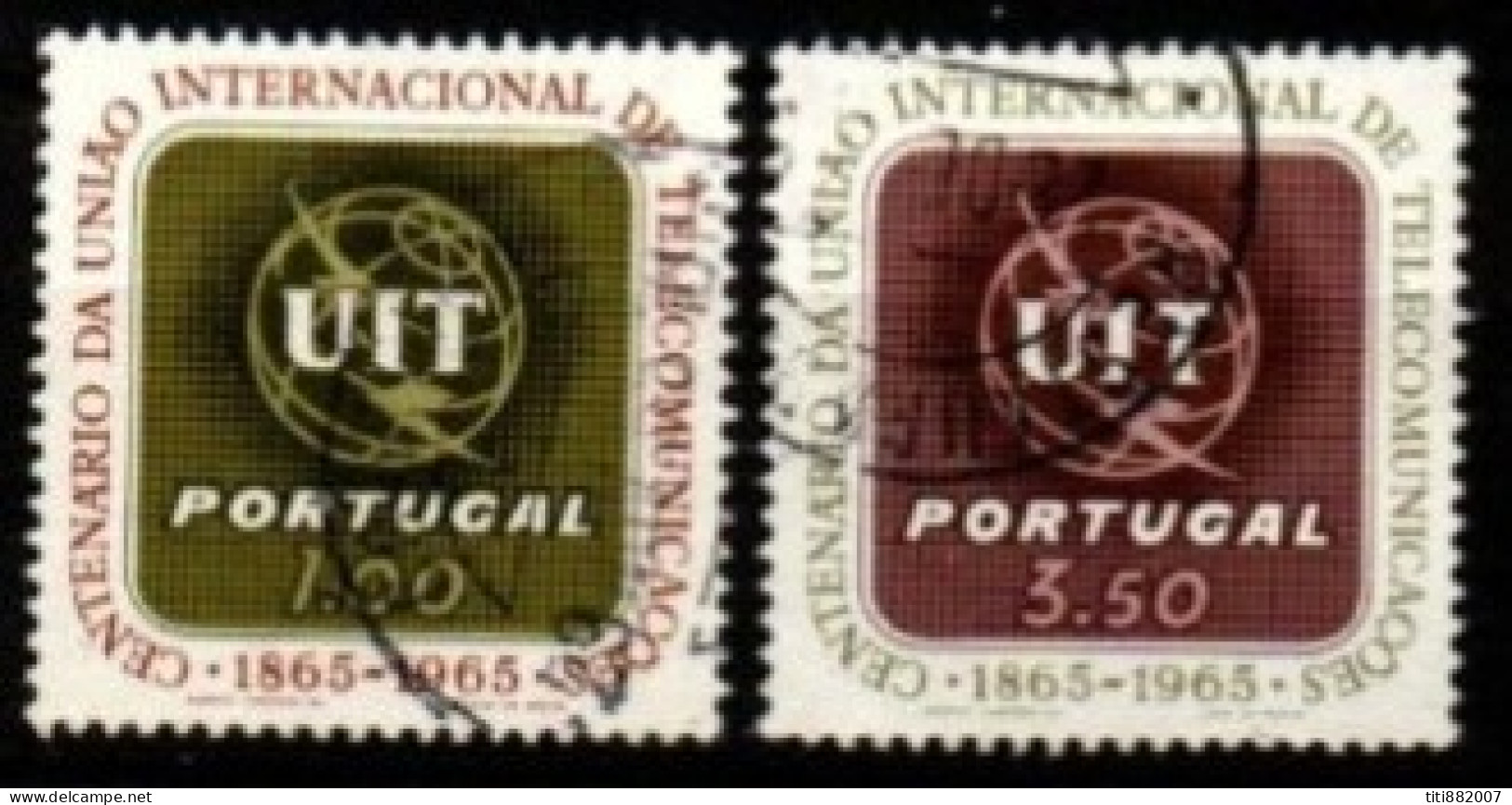 PORTUGAL  -   1965.  Y&T N° 963 / 964 Oblitérés   . U.I.T. - Used Stamps