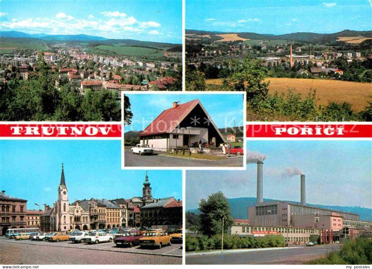 72624542 Trutnov Porici Panorama Namesti Klementa Gottwalda S Radnici Dvoracka E - Czech Republic