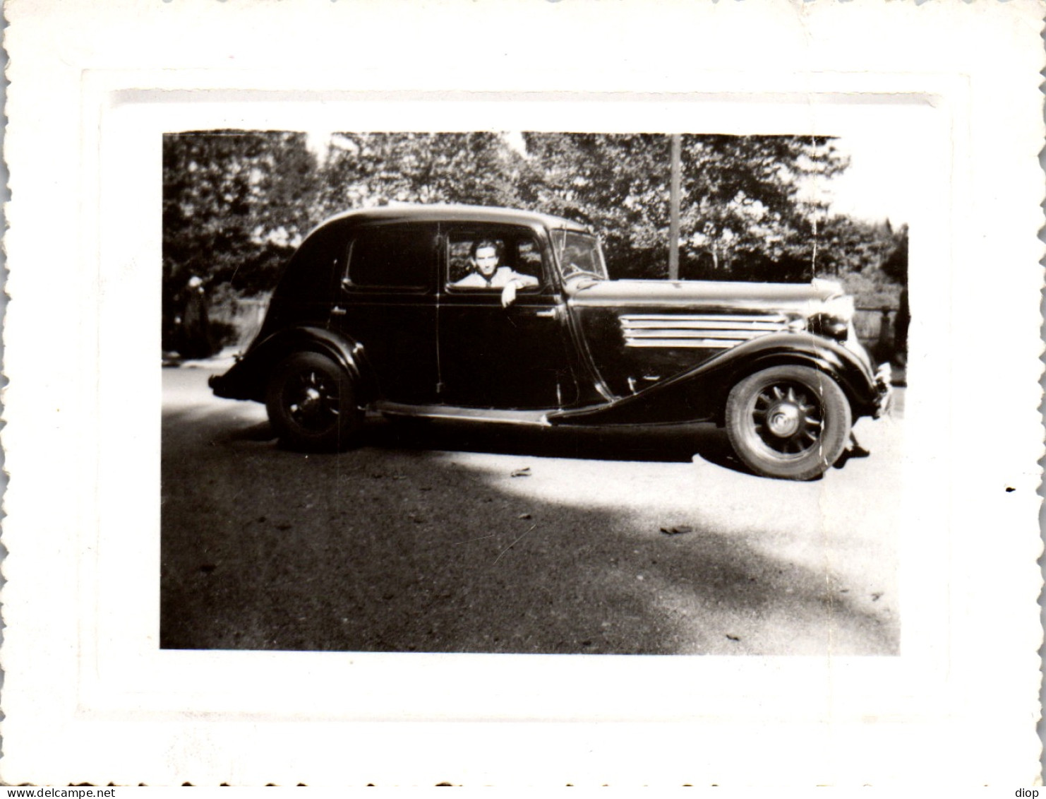 Photographie Photo Vintage Snapshot Amateur Automobile Voiture Auto - Cars