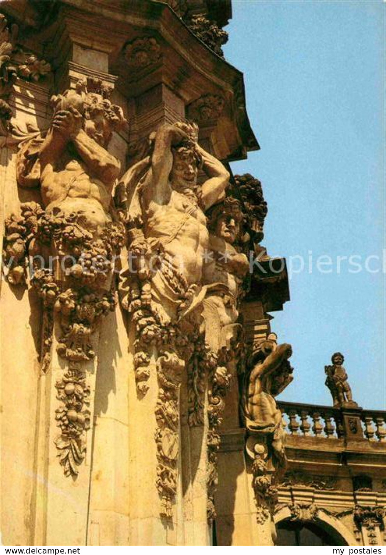 72623803 Dresden Zwinger Wallpavillon Hermen An Der Zwingerhofseite Dresden Elbe - Dresden