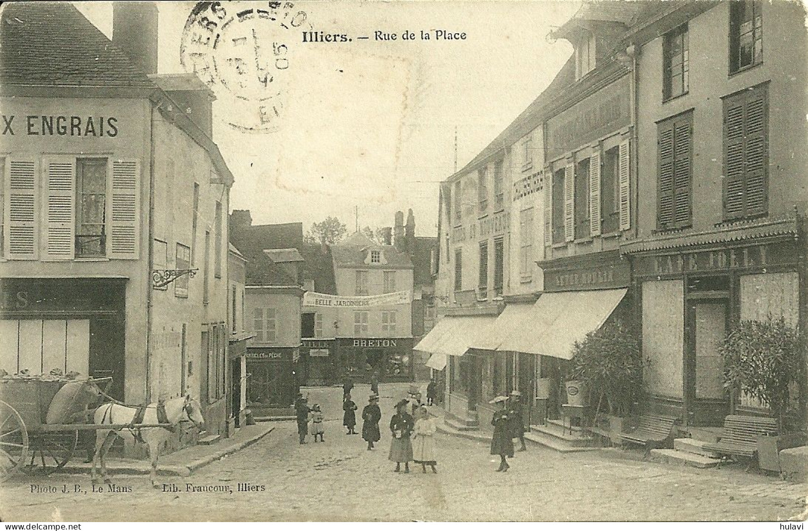 28  ILLIERS - RUE DE LA PLACE (ref 7763) - Illiers-Combray