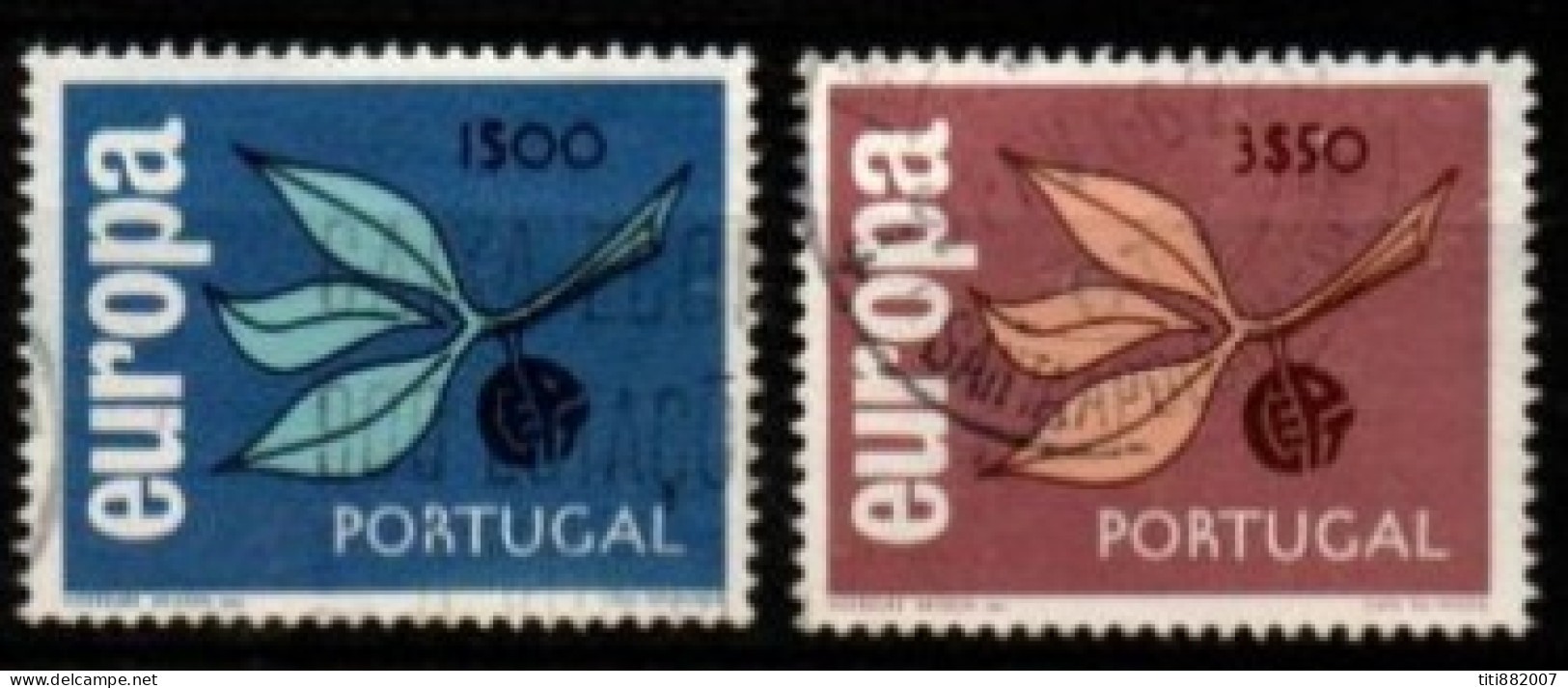 PORTUGAL  -   1965.  Y&T N° 971 / 972 Oblitérés.    EUROPA - Gebraucht