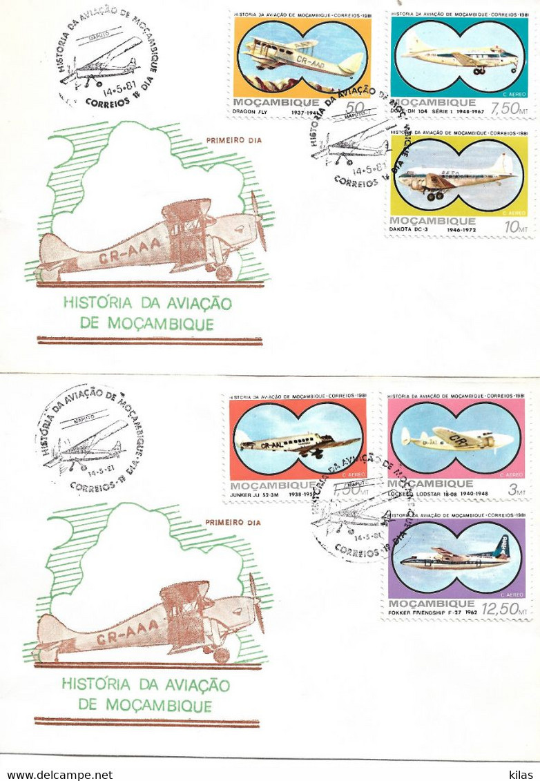 MOZAMBIQUE 1981 Aviation History FDC - Mozambique