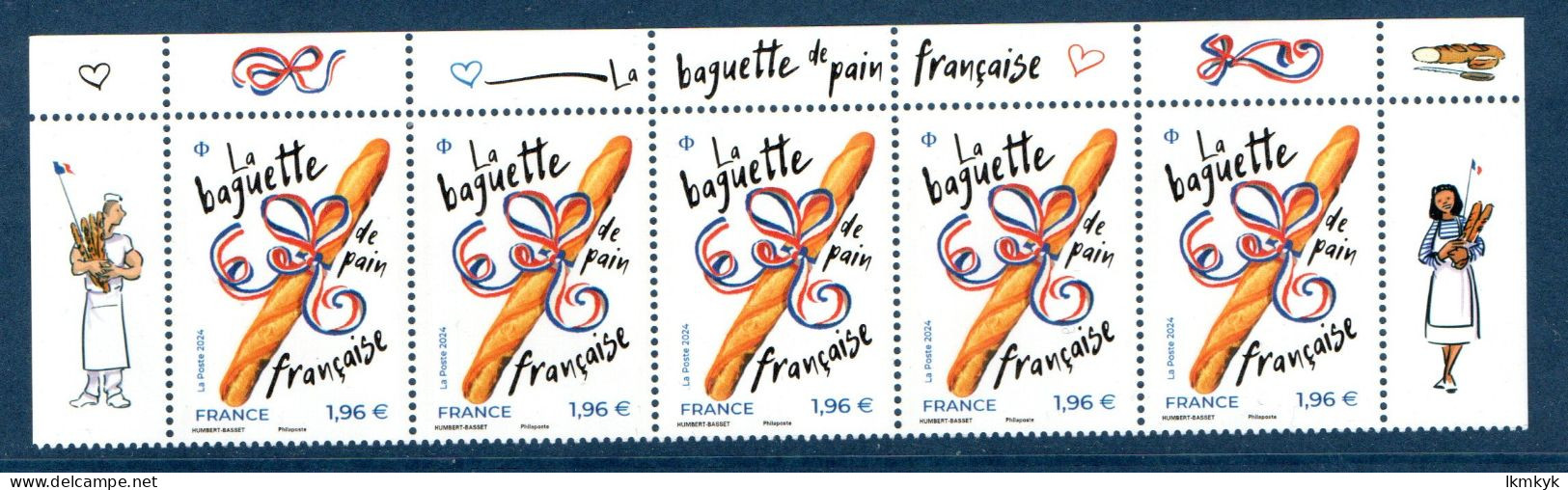 France 2024.Bande Haut Baguette De Pain Française.** - Unused Stamps