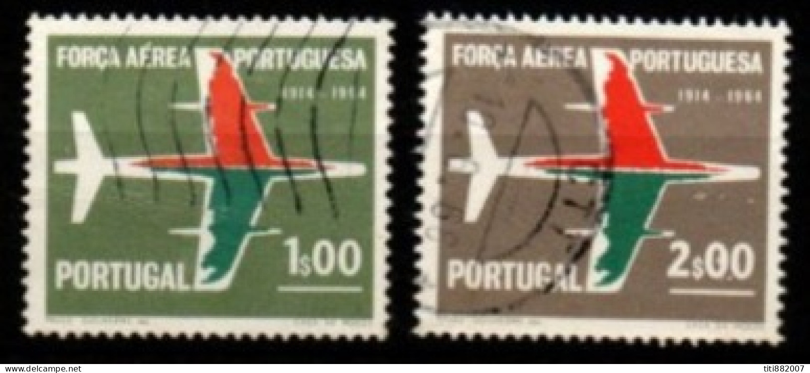 PORTUGAL  -   1965.  Y&T N° 974 / 975 Oblitérés.    Avions - Used Stamps