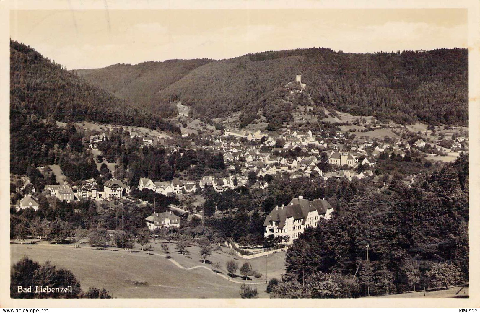 Bad Liebenzell - Panorama Gel.1934 - Calw