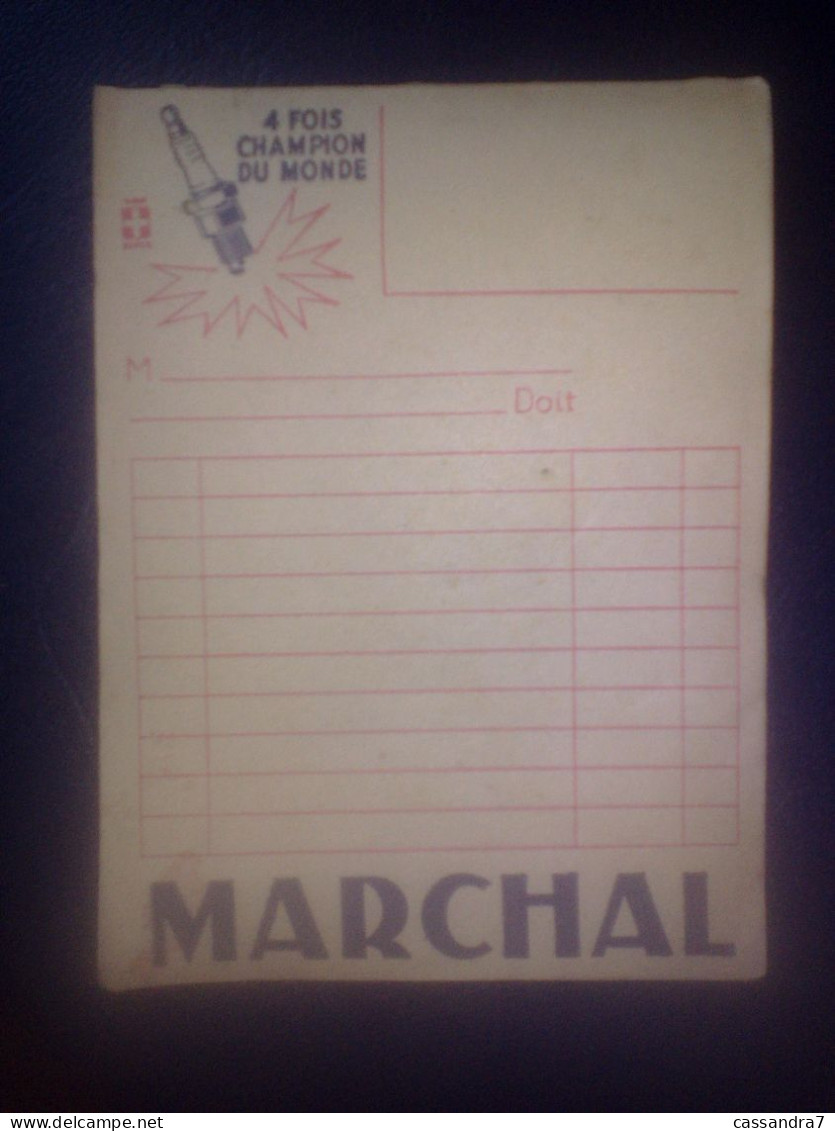 Reste De Carnet Bougie Marchal 4 Fois Champion Du Monde Antibroullard Fantastic Pour Votre Sécurité - Publicités