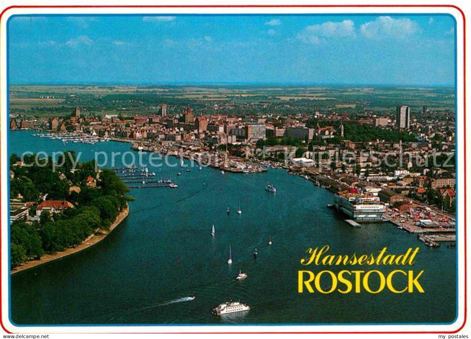 72621442 Rostock Mecklenburg-Vorpommern Fliegeraufnahme Mit Hafen Rostock - Rostock