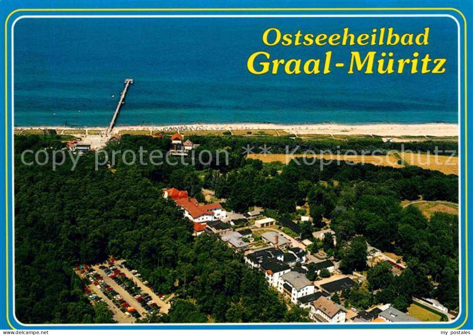72621418 Graal-Mueritz Ostseebad Fliegeraufnahme Mit Strand Seeheilbad Graal-Mue - Graal-Müritz