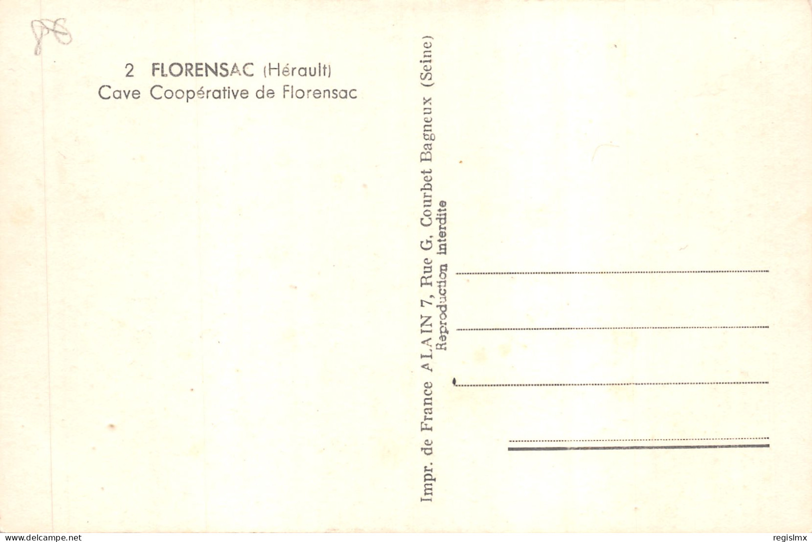 34-FLORENSAC-N°2153-D/0385 - Autres & Non Classés