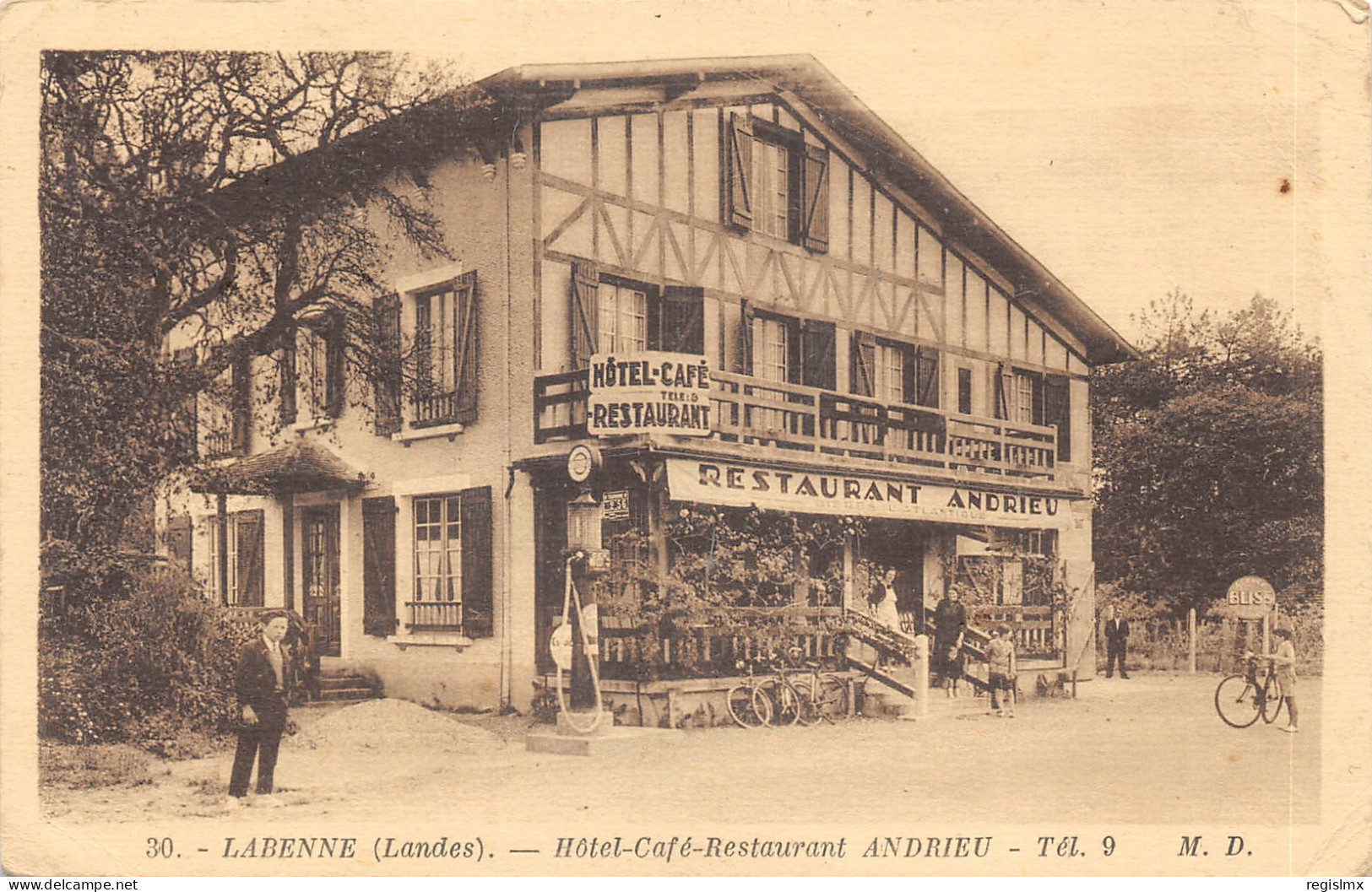 40-LABENNE-CAFE ANDRIEU-N°2153-G/0381 - Sonstige & Ohne Zuordnung