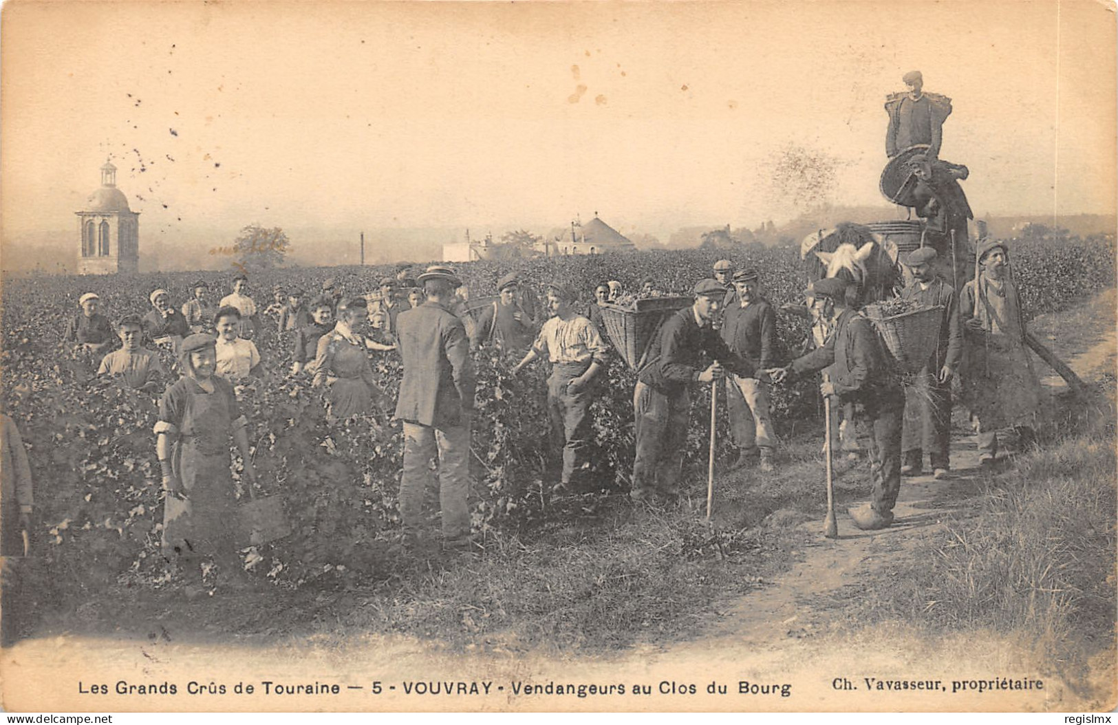 37-VOUVRAY-VENDANGEURS AU CLOS DU BOURG-N°2153-F/0347 - Other & Unclassified