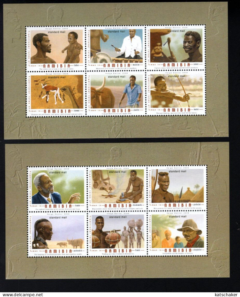 2030877659 2006 SCOTT 1093 1094 (XX) POSTFRIS MINT NEVER HINGED - TRADITIONAL ROLES OF MEN - Namibie (1990- ...)