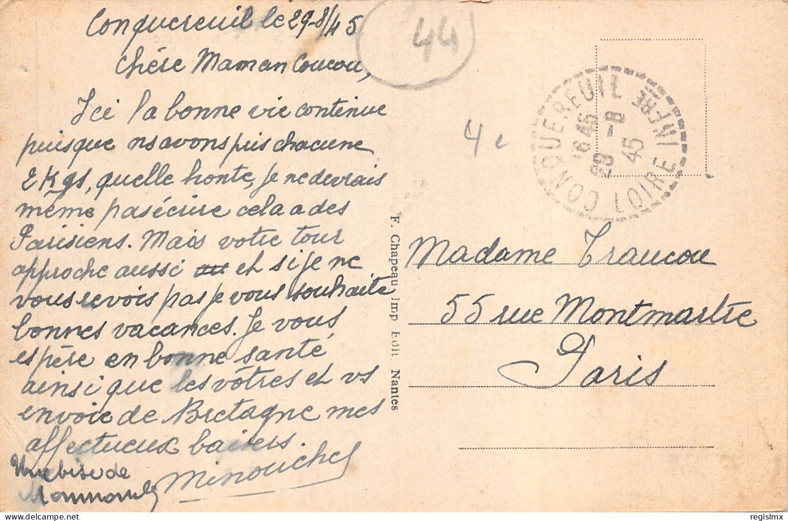 44-CONQUEREUIL-N°2154-C/0077 - Other & Unclassified