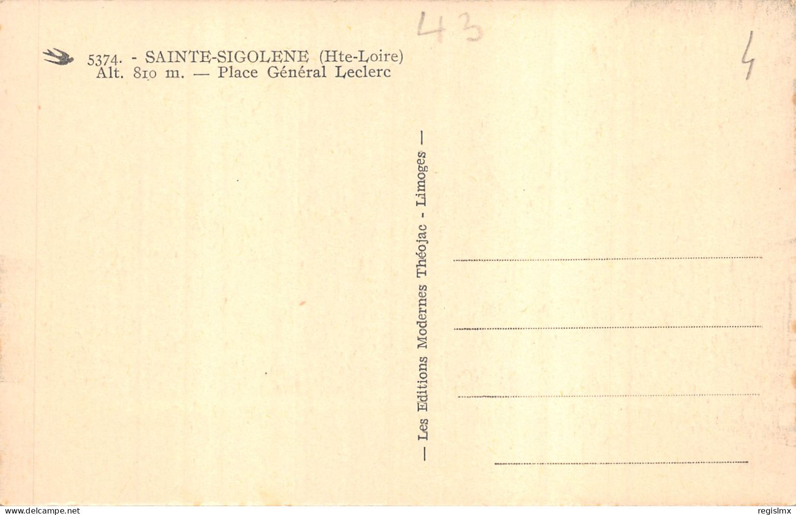 43-SAINTE SIGOLENE-N°2154-B/0285 - Altri & Non Classificati