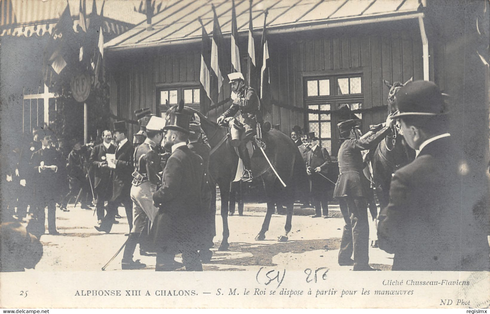 51-CHALONS SUR MARNE-VISITE ALPHONSE XIII-N°2155-A/0121 - Châlons-sur-Marne