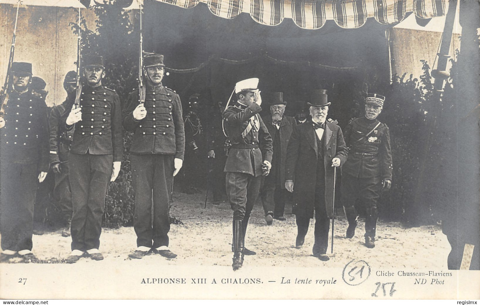 51-CHALONS SUR MARNE-VISITE ALPHONSE XIII-N°2155-A/0125 - Châlons-sur-Marne