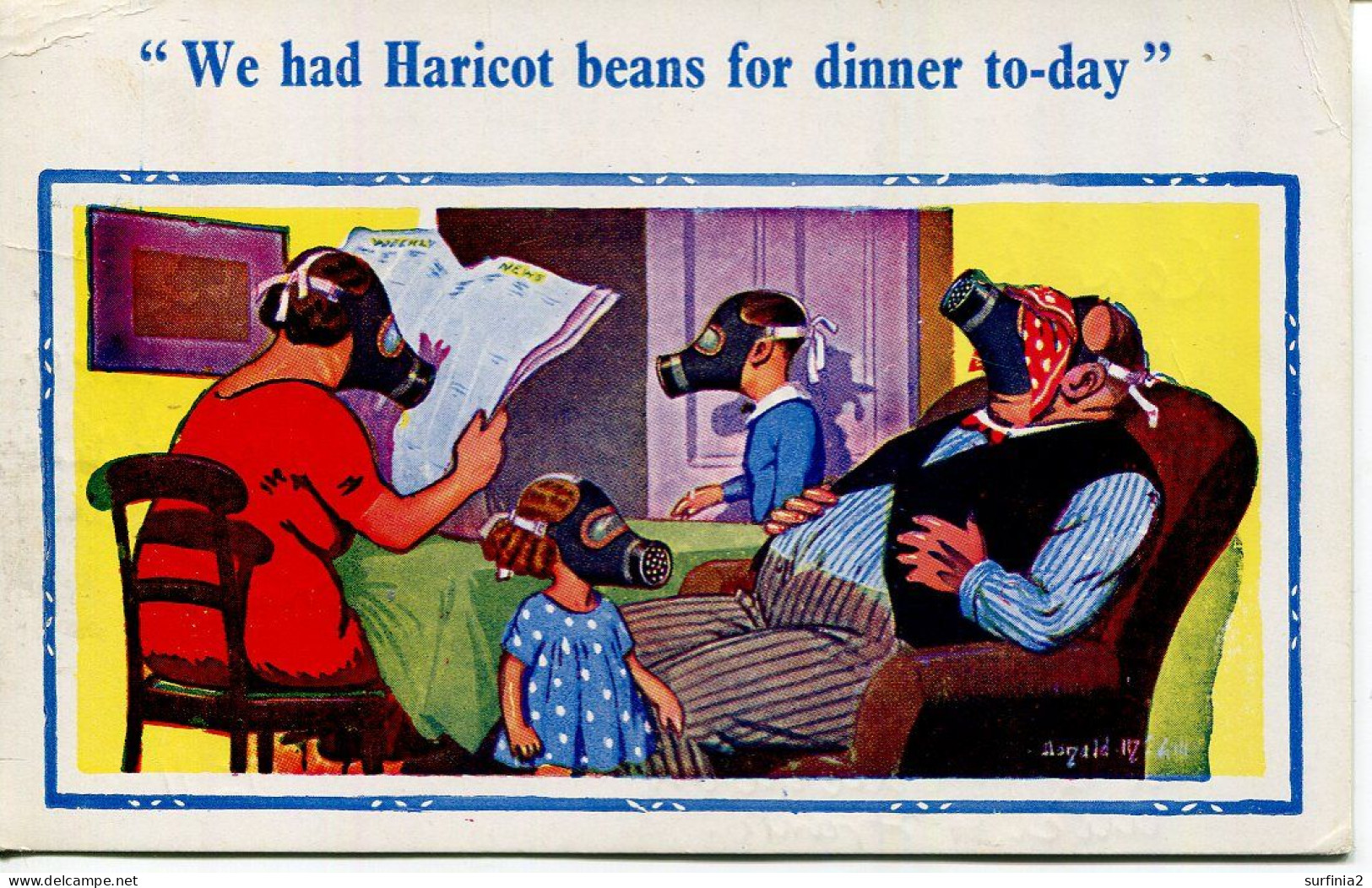 DONALD McGILL - NEW  856 - WE HAD HARICOT BEANS FOR DINNER TODAY - Mc Gill, Donald